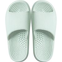 Deerway Acupressure Massage Slippers Therapeutic Reflexology Sandals for Foot Acupoint Massage Shiatsu Arch Pain Relief Non-Slip Bath Shower (7-7.5 W US Women/6-6.5 W US Men, Green)