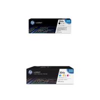 HP 304A (CF340A) Cyan, Magenta & Yellow Original LaserJet Toner Cartridges, 3 pack and HP 304A (CC530A) Black Original LaserJet Toner Cartridge Bundle