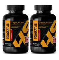 Testosterone Pills for Men - TONGKAT ALI Root Extract - Tongkat ali longjack - 2 Bottles 120 Capsules