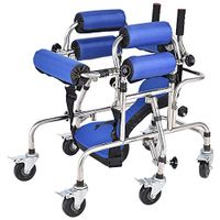 HSRG Child Rehabilitation Walking Stand,Children's Toddler Lower Limb Training Walker,with Wheel,Height and Width Adjustable