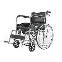 ChenCheng Wheelchair, Elderly Disabled Person, Manual Manual Steel Wheelchair, Sitting and Folding Portable Care Medical Supplies