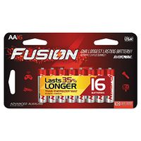Rayovac Fusion Advanced Alkaline Batteries, AA, 16/Pack (RAY81516LTFUSK)