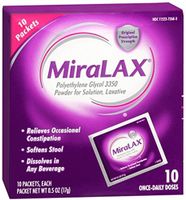 MiraLAX Powder Packets 10 Each (Pack of 2)