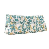 Qi Peng Mat Cushion - Light Color Bed Cushion Bed Pillow Tatami Backrest Triangular Lumbar Pillow Protection Waist Soft and Comfortable Washable Flower Pattern-100cm, 120cm, 150cm, 180cm, 200cm -\#
