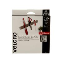 VELCRO Brand Industrial Fasteners Low Profile Thin Design | Professional Grade Heavy Duty Strength Holds up to 10 lbs on Smooth Surfaces | Indoor Outdoor Use, 10ft x 1in, Tape