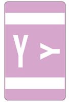 Smead AlphaZ ACCS Color-Coded Alphabetic Labels, Letter Y, Lavender, 100 Labels per Pack (67195)