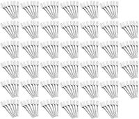 Set of 240 Appetizer Forks - 3 Tong 4.5" Plated Plastic Silver Disposable Forks (240)