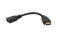 Fire TV Adapter Extension Cable HDMI Male to Female Extender Cable Short Convenient for Google Chrome Cast/Fire TV Stick/Roku Stick Connection to TV