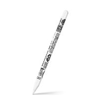 igsticker Ultra Thin Protective Body Stickers Skins Universal Decal Cover for Apple Pencil 2nd Generation (Apple Pencil Not Included) 011968 Monotone　Pattern　Black and White