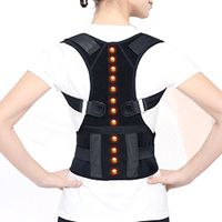 NACHEN Magnetic Back Correction Belt Humpback Posture Correction Belts,Black,L