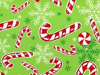 Christmas Gift Wrap Paper - Peppermint Snowflakes - 24 inches x 85 feet
