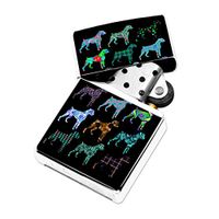 Boxer Dog Pattern - White Lighter Windproof Flip-Top Refillable with tin Gift Box