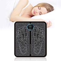 Enwepoeo Electric EMS Foot Massager, Muscle Stimulation Foot Circulator, Feet Massage Cushion, Relax Stiffness Muscles, Relieve Feet and Legs Pain