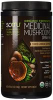 SoTru Medicinal Mushrooms Drink Mix - 240 Grams, Citrus Flavor - Cordyceps, Reishi, Agracicus blazei, Shiitake, Maitake & Turkey Tail - Certified Organic, Non-GMO, Vegan, Gluten-Free - 30 Servings