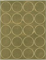 Gold Wafer Seals 1 5/8"- 5 Sheets, 100 Gold Wafer Seals