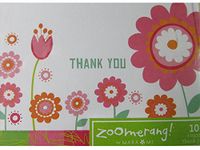 Floral Thank You Cards by Mara-Mi ~ 10 Cards & Envelopes