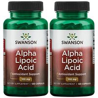 Swanson Alpha Lipoic Acid 100 mg 120 Caps 2 Pack