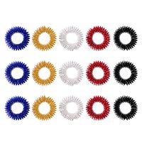 Sumind 15 Pieces Acupressure Finger Rings Massager Circulation Rings Medicine Massage Ring Acupuncture for Kids Teens Adults, Assorted Colors