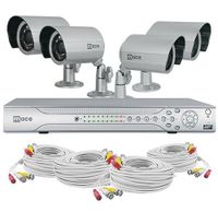 Mace Security MVK-SQ8CH4CAMB MaceView SQ80 and 4 Cam IR Bullet System Kit