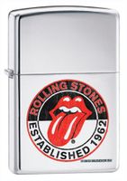 Zippo Rolling Stones 50th Anniversary High Polish Chrome Lighter