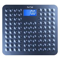Famili 271B Bathroom Scale Digital Body Weight Scale with Non Slip Design 11lb to 400lb / 5 to 180kg, Blue