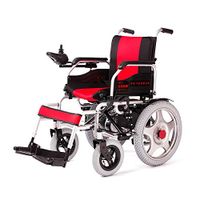 Xiao Jian Electric Wheelchair, Elderly Disabled Folding Wheelchair, Portable Four-Wheeled Nursing Car Wheelchair (Color : Blue)