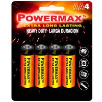 Powermax Extra Long Lasting Heavy Duty AA Batteries, 4 Pack (p/n 98112)