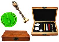 MNYR Vintage Lightning Nature Luxury Wood Box Gold Metal Peacock Wedding Invitations Gift Cards Paper Stationary Envelope Seals Custom Logo Wax Seal Sealing Stamp Wax Sticks Melting Spoon Gift Box Kit