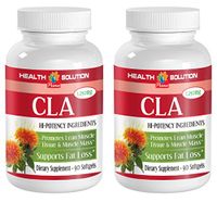 Cla Safflower Oil conjugated linoleic Acid All Natural - CLA 1250mg - Support Immune System (2 Bottles)