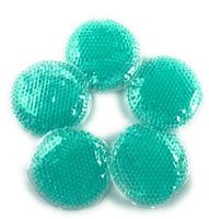 Hot Cold Gel Ice Packs for Injuries Reusable (5 Pack Round Gel Ice Packs): Reusable Ice Pack for Injuries, Flexible Ice Pack TMJ Relief, Headache Ice Pack, Wisdom Teeth, Soft Ice Pack, Eye Relief