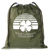 St Patrick's Day Gift Bags, Custom Mini Drawstring Bags, Small Gift Bags - 6PK Moss CE2655Patty S2