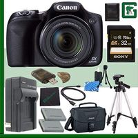 Canon PowerShot SX530 HS Digital Camera + 32GB Green's Camera Bundle 6