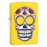 Zippo Skull Lemon Outdoor Indoor Windproof Lighter Custom Personalized Engraved Message on Backside