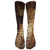Unisex Cotton Cheetah Leopard Panther Art Compression Sports Socks