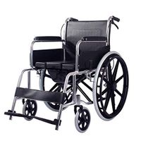 LBYMYB Elderly Multi-Functional Wheelchair Scooter Folding Ultra-Light Portable with Toilet Cart Wheelchair