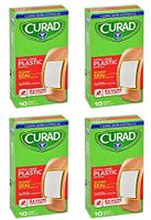 Extra-Large Sterile Individually Wrapped Plastic Bandages, 4-Sided Seal, 2x4 inches, 40-ct