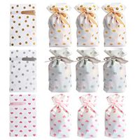 Ira Pollitt 36 Pcs Treat Bags Party Favor Bags with Drawstring Candy Bags Goodies Bags Food Storage Bags for Birthday Party Wedding Baby Shower Holiday Party, Snack Wrapping Wedding Gift Party Favor