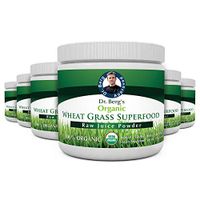 Dr. Berg's Wheat Grass Superfood Powder - Raw Juice Organic Ultra-Concentrated Rich in Vitamins & Nutrients - Chlorophyll & Trace Minerals - 60 Servings - Gluten Free Non GMO - 5.3 oz (6 Pack)