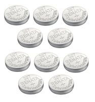 Renata Watch Battery Swiss Made Renata 397 or SR726SW Or AG2 1.5V (10 Batteries, 397 or SR 726 SW)