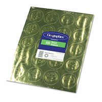 GEO20014 United STATIONERS (OP) Seal,Gold FOIL,5SH/PK