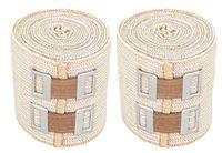 NexSkin 2" Organic Latex Free American Cotton - Comfort Elastic Bandage with Clip Fasteners - Beige, 2 Pack