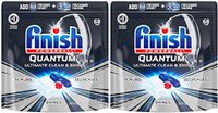 Finish - Quantum - 68ct - Dishwasher Detergent - Powerball - Ultimate Clean & Shine - Dishwashing Tablets - Dish Tabs Pack of 2