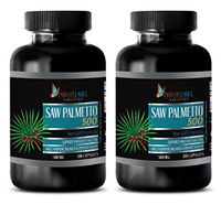 Prostate Sexual Health - Saw Palmetto 500 - Non GMO Formula - Saw Palmetto max Strength - 2 Bottles 200 Capsules