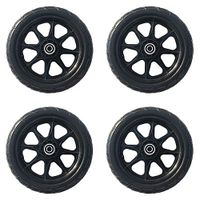 Haicyon 12 Inch Wheelchair Wheels Replacement Wheel Centered Hub 2.1 Inch, 1/2 Inch Ball Bearings(4 Packs)