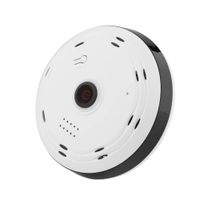 Security Camera, HD 1080P Camera with 360 Degrees Fisheye Lens Panoramic, Wi-Fi Connection, Motion Detection and 2-Way Audio,Surveillance Camera for Home/Office (US Plug)