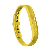 RedTaro Compatible with Fitbit Flex 2 Band, Replacement for Fitbit Flex 2 Accessories Silicon Wristbands w/Fastener Clasp Fitness Strap for Original Fitbit Flex 2, No Tracker (Yellow, L)