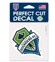 MLS Seattle Sounders Soccer 4"x4" inch Die-Cut Decal