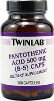 TwinLab Pantothenic Acid (B-5) Caps