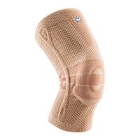 Bauerfeind GenuTrain Knee Support Brace (New Version) - Targeted Support for Pain Relief & Stabilization for Weak, Swollen & Injured Knees & Arthritis - Size 4, Comfort - Color Nature
