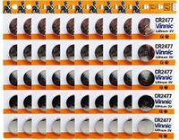 Vinnic CR2477 3V Lithium Cell 50 Batteries EXP. 2028